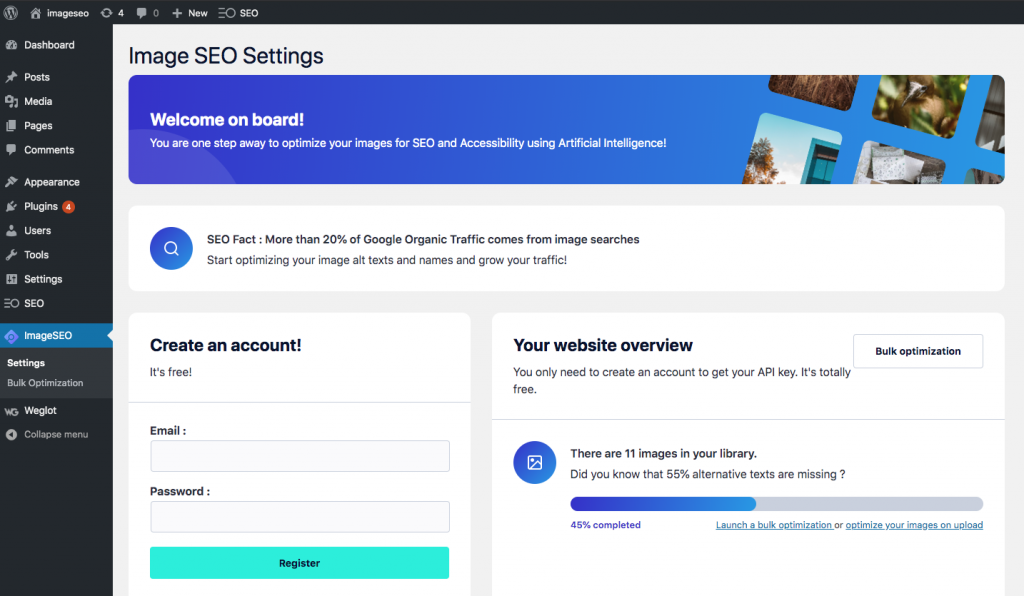 WordPress - Web page